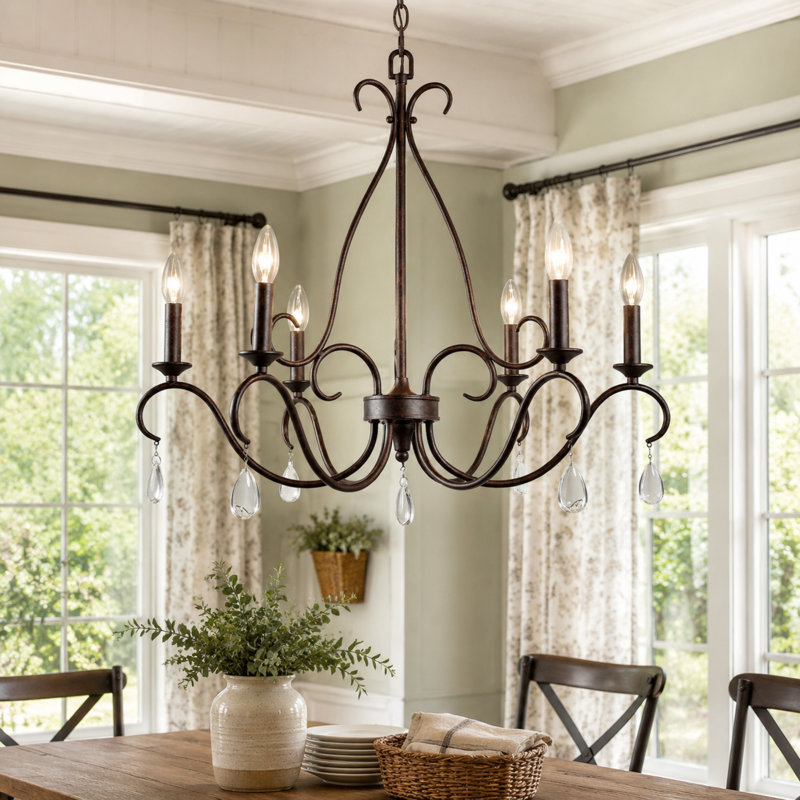 Otho 6 - Light Dimmable Classic / Traditional Chandelier