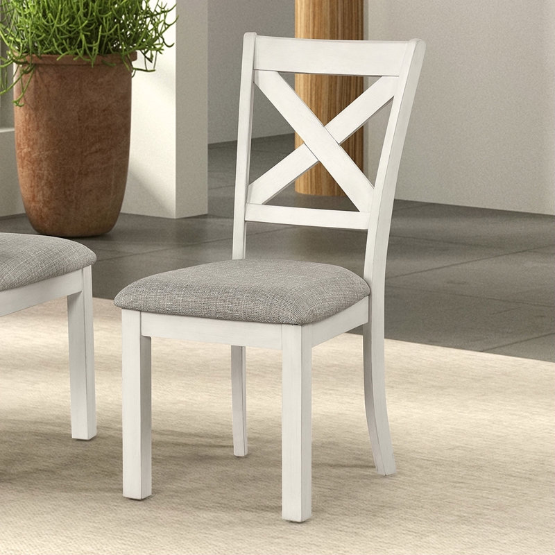 Mobilier de salle à manger rustique en chêne blanc 2 pièces Farmhouse