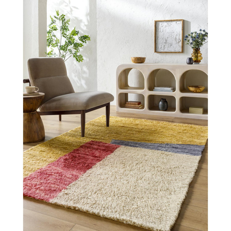 Tapis fait à la main 2 pi x 3 pi Tura BMC-2307, Rectangle 5 pi x 7 pi 6 po