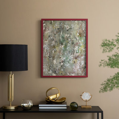 «Abstract Bark I», reproduction encadrée - bois massif