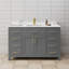 Beckett 54" Freestanding Single Bathroom Vanity with Cultured Marble Top-768606416-768606383-760643050