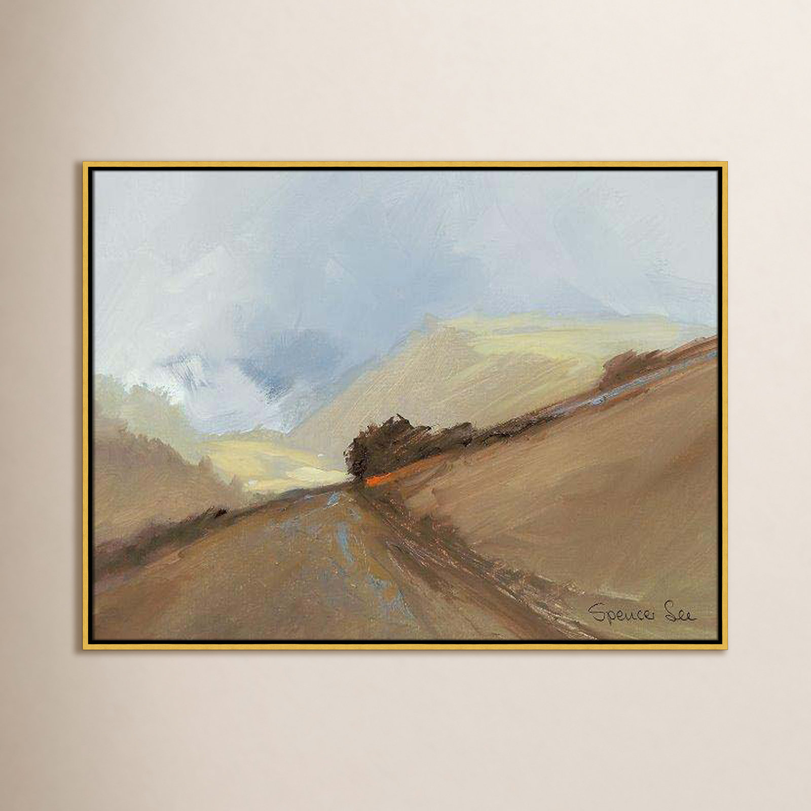 Heaven and Earth II Print, 31.5'' H x 41.5'' W x 2'' D, Gold Framed