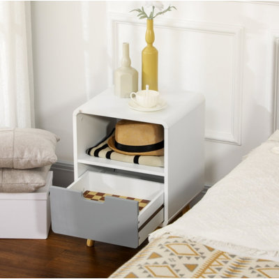 40.01 cm W Bedside Table