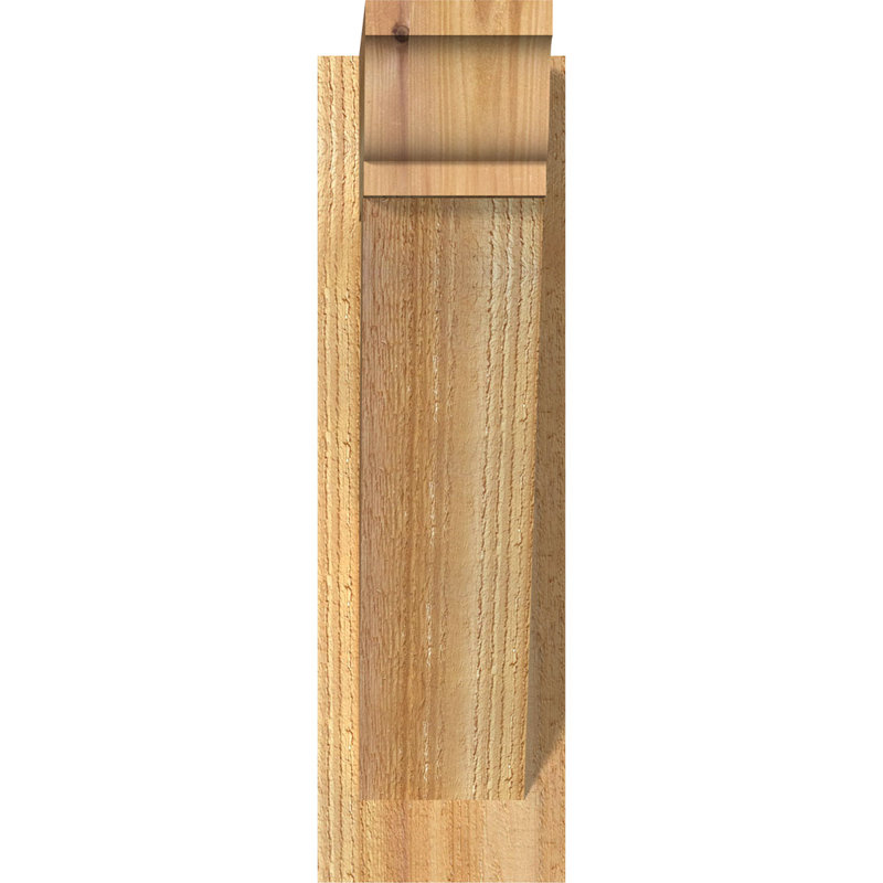 Persienne traditionnelle en bois rustique, Cèdre rouge de l'Ouest de 6 po (sciage brut), P 30 po x H 36 po