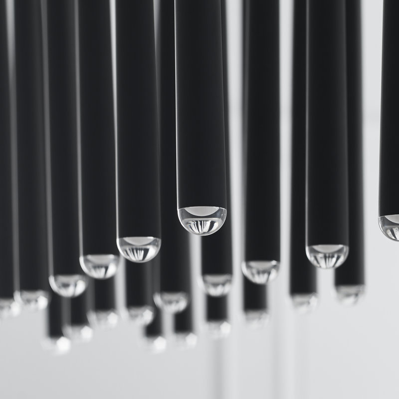 Pylon 27 - Light LED Pendant, Nightshade Black