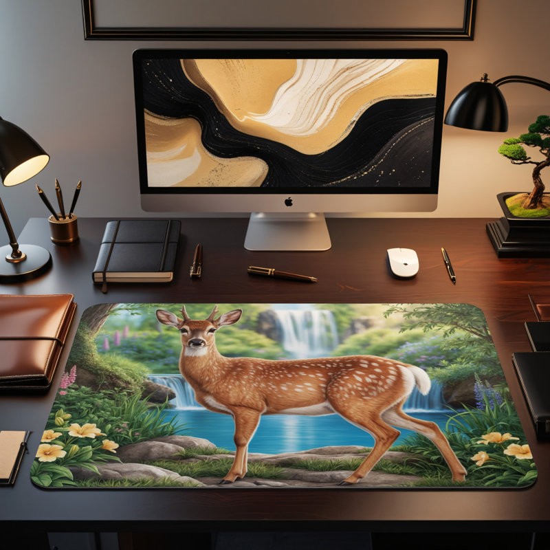 Polyester Desk Pad, 31.5x15.5