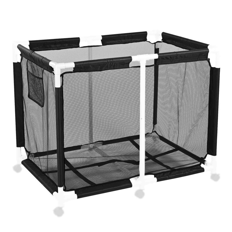  Mesh Cover Replacement for 214 Gallon Mesh Pool Storage Bin Cart XX-Large Black, Black