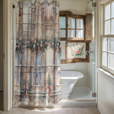 Christmas Scenery - Rideau de douche Premium