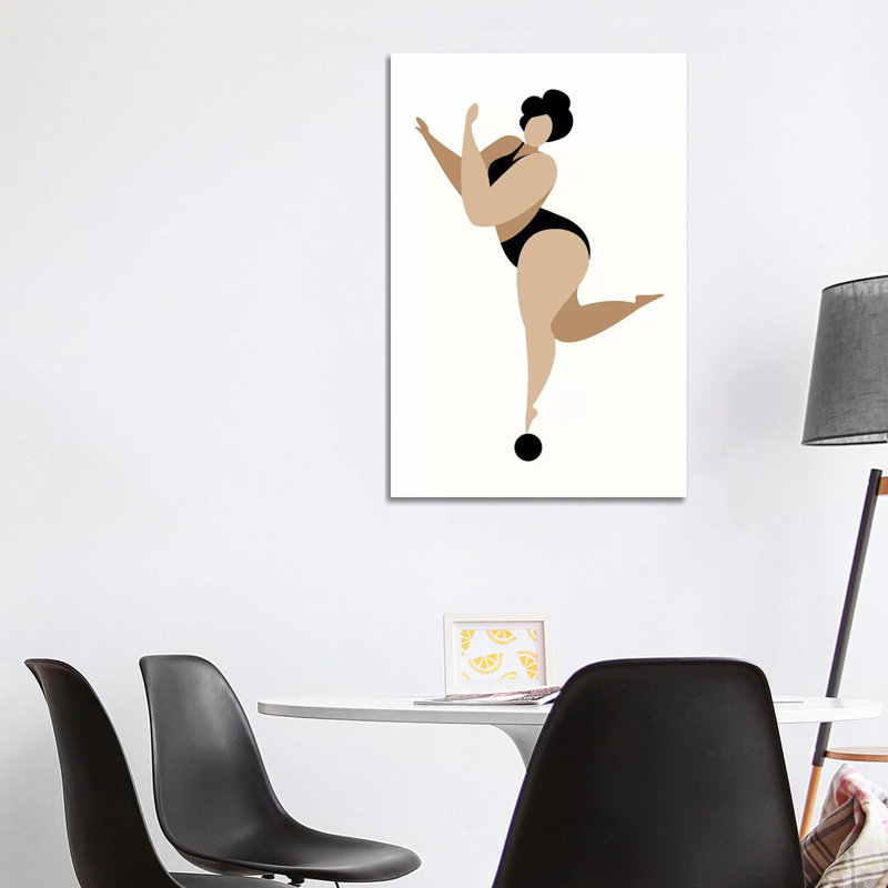 Dancing Queen-Black 1 Piece Wall Art on Canvas, 101.6cm H x 66.04cm W x 1.91cm D, Wrapped Canvas