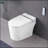 Smart Toilet Bidet Combo With Foot Sensor Open Cover/Seat, LED Display, Self-Cleaning Nozzle, Heated Seat, Night Light, Knob Control, Soft Close, Auto Flush, With Remote Control