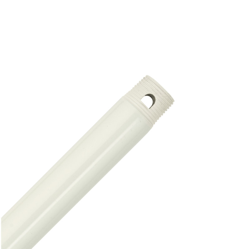 Ceiling Fan Downrod, White, 24" H x 0.75" W x 0.75" D