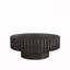 Table basse moderne noire minimaliste moderne, couleur et texture de bois naturel de 31,4 po-1412546343