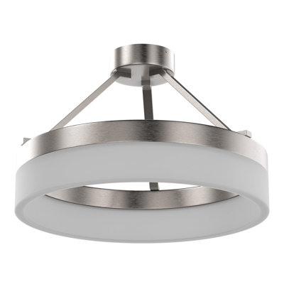 Hackley 1-Light 15.75" LED Semi Flush Mount