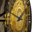 Sphère dorée circulaire futuriste II - horloge murale moderne géométrique-291682406