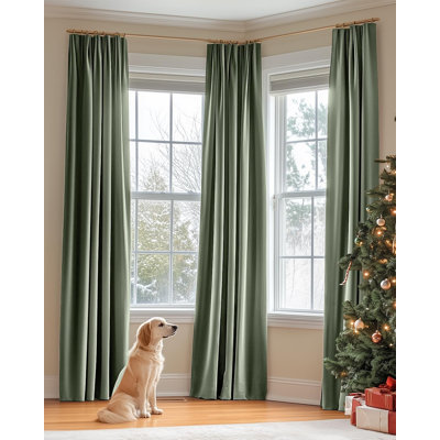 Solid Color Velvet Curtain for Living Room