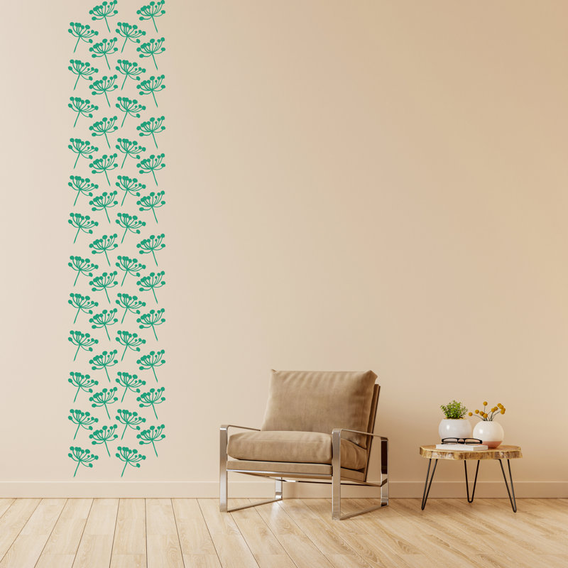 Plants & Flowers Wall Decal, Green
