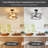 2-Light Glass Drum Semi Flush Mount Ceiling Light-666421373