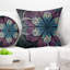 Fleur fractale arrondie mauve / bleu - coussin imprimé floral-29458188-29458185