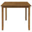 Ensemble de 6 tables de salle à manger en bois, 4 chaises en tissu et banc (cerisier naturel)