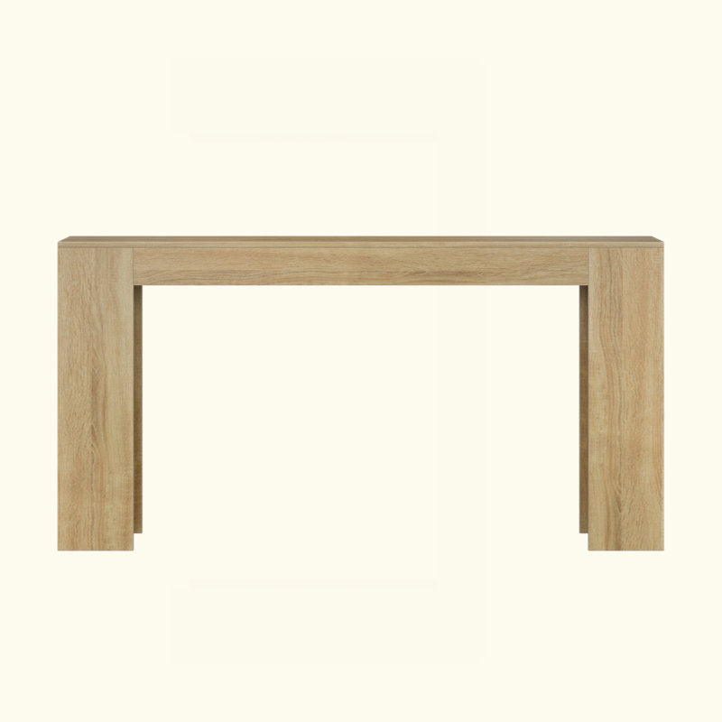 Extra Long Farmhouse Console Table For Entryway, Oak