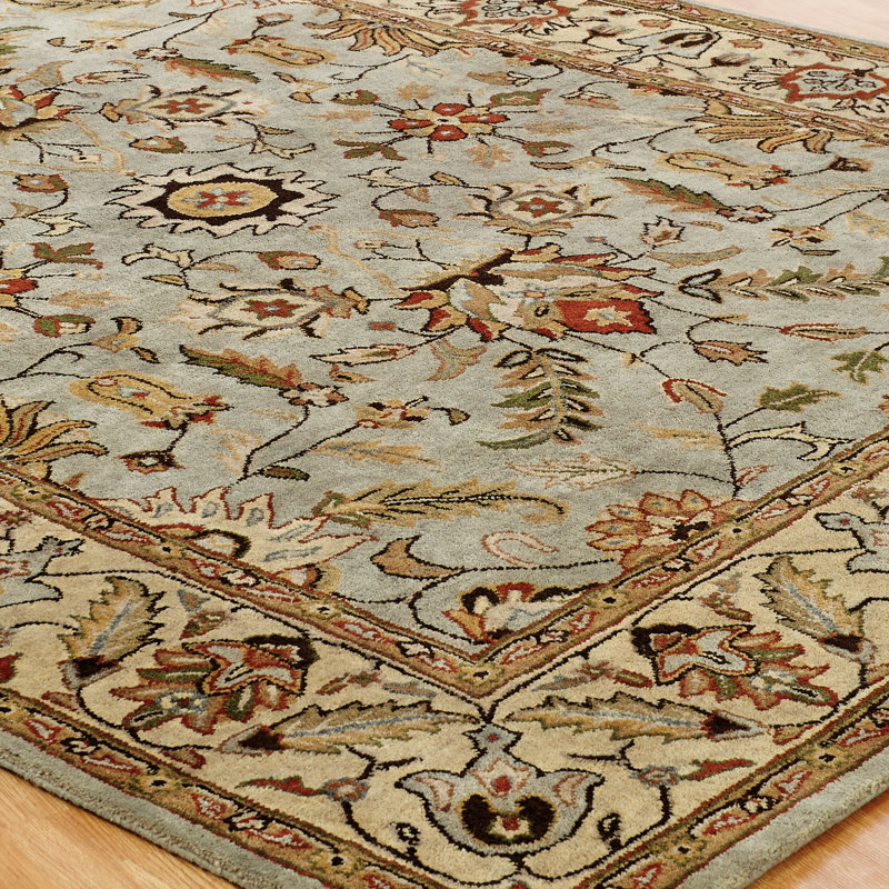 Hand Tufted Wool Oriental Indoor Rug, Rectangle 6' x 9'