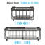 Paquet de 2 ou 4 bacs de rangement pour congélateur - paniers en fil métallique extensible avec poignées pliables, rangement empilable pour la viande, le poisson et les légumes congelés-918945732