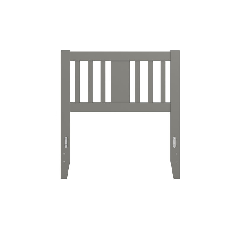 Zosia Solid Wood Headboard, Twin, Gray
