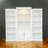 78.75" Tall 3-Piece Retro Bookcase Set With Adjustable LED Lighting And Tempered Glass Shelves For Flexible Display And Storage.-1384765530