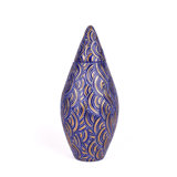 Ribbed Handmade Ceramic Jar