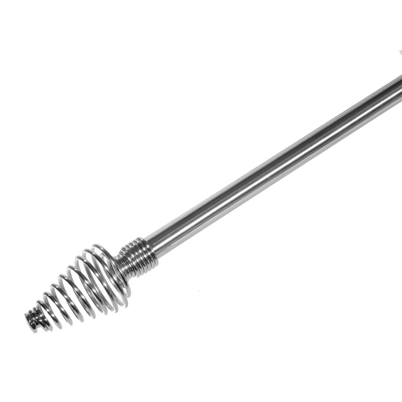 Tringle à rideaux simple réglable en acier inoxydable argenté 5 po, 28" - 48"
