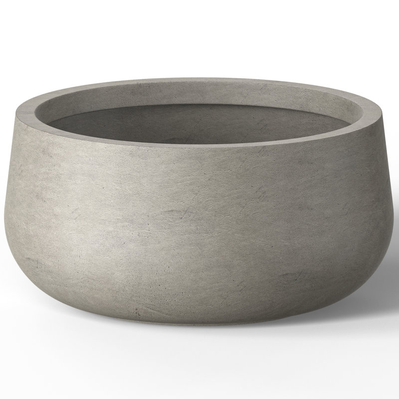 Renfrew Handmade Pot Planter, Pale Yellow, 10" H x 19" W x 19" D