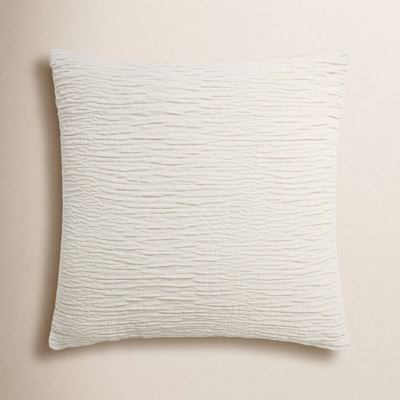 Housse de coussin rectangulaire Edan, Argent, Polyester/ Bourre en polyester, 22 po x 22 po