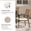 Ensemble de salle à manger d'extérieur Yardgrace 5 pièces en résine tressée avec coussins, table et 4 chaises avec trou pour parasol