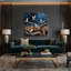 «Birds African Pied Wagtail», art mural sur toile-786878861