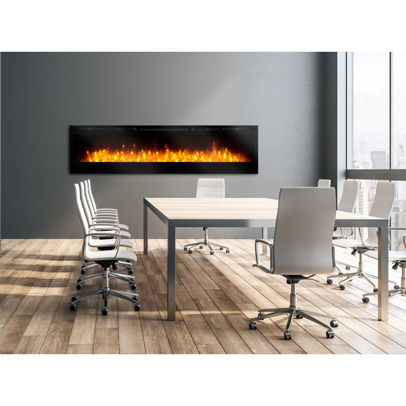 Dimplex Prism Optiflame Media Wall Fire, Built-In or Wall Mount, 3 Sizes, 49.4cm H x 188.3cm W x 18.7cm D