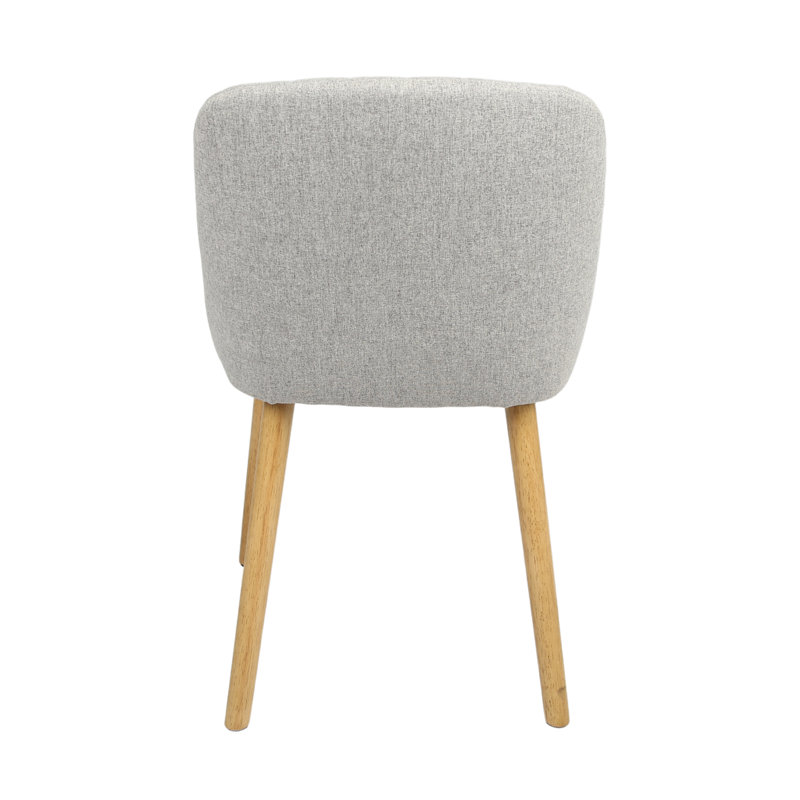 49cm H Upholstered Upholstered Back Accent, Grey