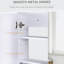 Armoire à pharmacie murale à double porte avec miroir de salle de bain, une solution de rangement pratique et élégante pour votre salle de bain