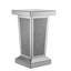 Table de bout en miroir avec incrustation de cristal, table d'appoint moderne, table d'appoint