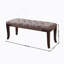 Banc touffeté, tissu, brun-292764316