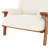 Mid-Century Accent Chair With Solid Wood Frame And Removable Cushions-1094629338