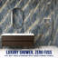 Panneaux muraux brillants en or bleu 4 pi x 9 pi en or bleu Falkirk Irvine III (paquet de 3)-128543149