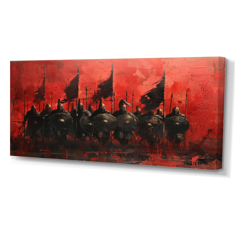 Yemina - art mural armée, H 28 po x l 60 po x P 1,5 po, Toile tendue