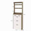 Range-chaussures avec 3 portes et 2 tiroirs avec support, grand espace de rangement-776624193