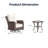 3 Piece Wicker Outdoor Furniture Set With 6-inch Comfy Cushions, High Back Patio Furniture Set With Swivel Rocking Chairs And Side Table-921694209-921694210