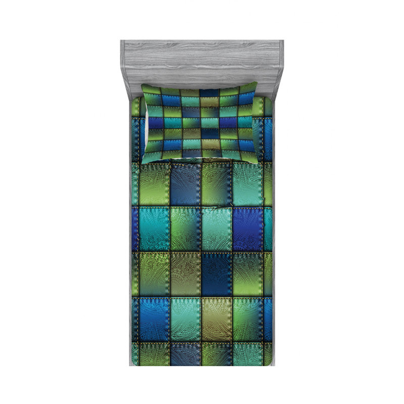 Microfiber Plaid Sheet Set