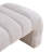 Modern Upholstered Armless Bed Bench, Channel Tufted Couch Daybed Chaise, Ivory Chenille-577811218