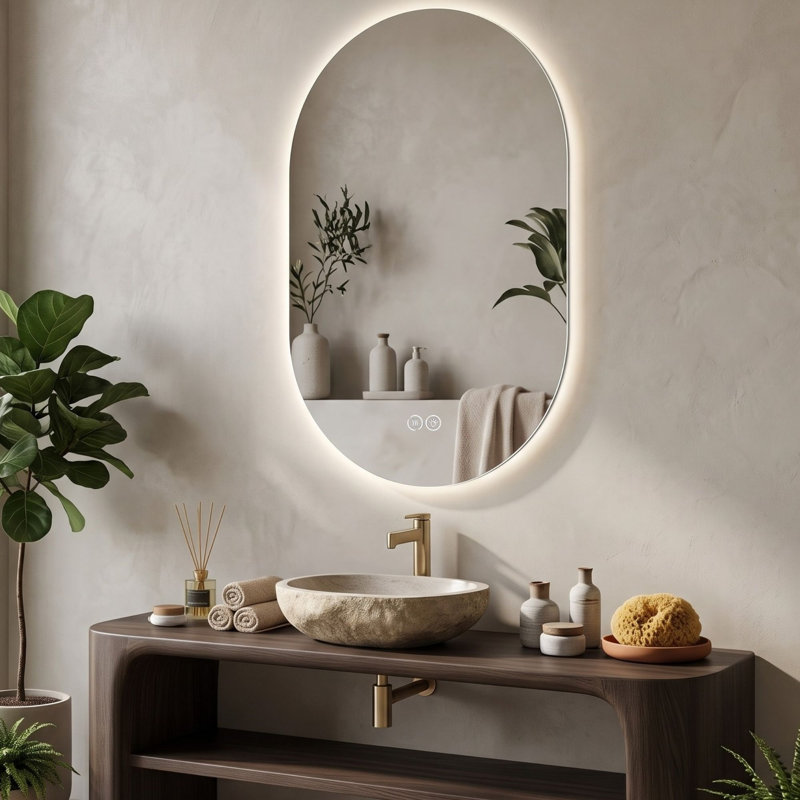 Miroir de salle de bain 48 po x 30 po à DEL, H 30 po x l 48 po