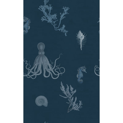 Yuki Osada Sea Life 33' L x 20.5" W  Wallpaper Roll