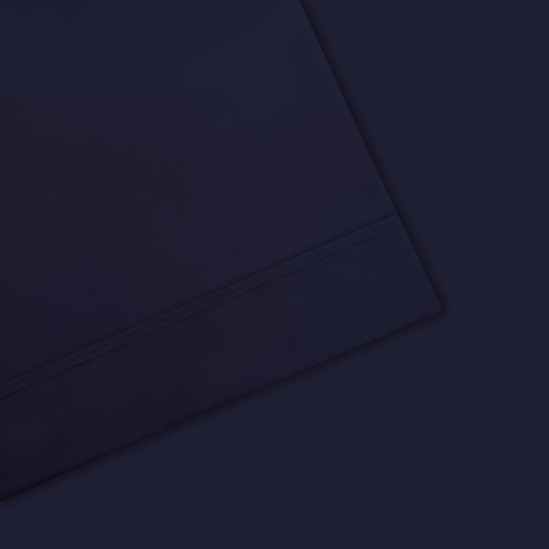 Kal 100% Cotton Sheet Set, Navy, Queen