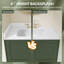 30 po Dosseret de meuble-lavabo Dossier de meuble-lavabo blanc brillant